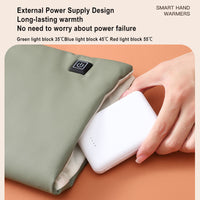 Portable Graphene Handwarmers Pouch Comfortable Electric Hand Warmer Heater Pad Adjustable 3 Temperature Setting Portable  Heating Hand Warmer Pouch Heated Hand Mitts