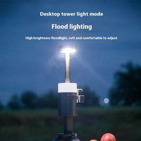 Portable Camping Lantern Multi-functional Outdoor Aluminum Alloy Retractable Bracket Long Endurance Ambience Light