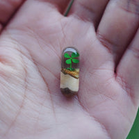 Handcrafted Log Resin Pendant Creative Time Capsule Style