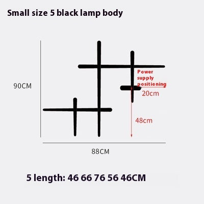Simple Modern Living Room Bedroom Creative Wall Lamp