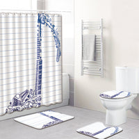 Music Note Music Color Bathroom Carpet Shower Curtain Personality Water-absorbent Non-slip Mat Four-piece