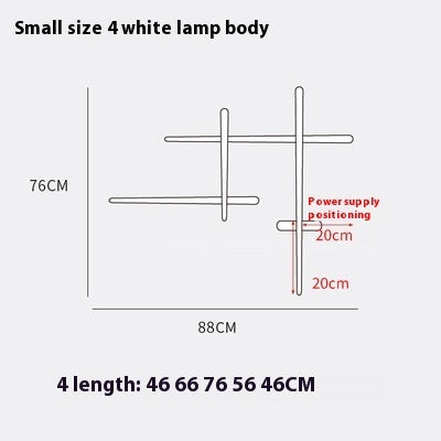 Simple Modern Living Room Bedroom Creative Wall Lamp
